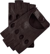 Fratelli Orsini Handschoenen Dames - Rossana (donker bruin) - Lamslederen autohandschoenen - 7½ - M/L