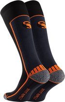 1 Paar|Functionele® Hardloop Sokken|Maat 35/38|High Performance Running Sokken|"Compressie Sokken"|Kleur: Oranje/Zwart