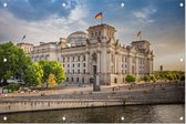 Rijksdaggebouw aan het Plein van de Republiek in Berlijn - Foto op Tuinposter - 225 x 150 cm