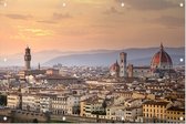 Skyline van Florence in Toscane, Italië - Foto op Tuinposter - 150 x 100 cm