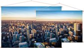 Skyline en Business Center van Toronto vanuit de lucht - Foto op Textielposter - 45 x 30 cm