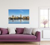 Big Ben en het Westminster parlement in zomers Londen - Foto op Textielposter - 120 x 80 cm