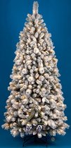 Royal Christmas - Smalle Sneeuw Kunstkerstboom - Montana PP/PVC - Smart 300 LED lampjes - 195 cm 1015 Takken