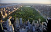 Central Park in New York omgeven door wolkenkrabbers - Foto op Forex - 60 x 40 cm