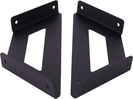 Plankhoek decoratieve plankdrager 25 cm plankhouder plankdragers zwart