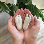 Maak je eigen 3D afdrukken|Baby handje/voetje|Gipsafdrukken| drie-Dimensionale Gips model | 3D Gips Handafdrukken|150 gram Molding 3D mix | Bodycasting |Alginaat|Rubber|Afdruk |Hand|Baby show