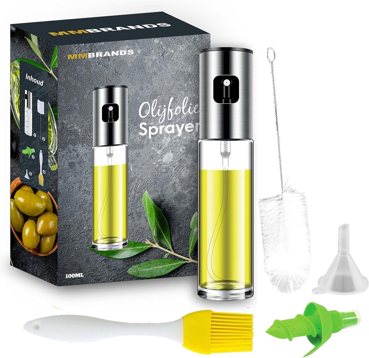 300 ml Huile Spray Pot Cuisine Domestique Comestible Huile D'olive Pulvérisateur  Huile Top Sans Manches Friteuse À Air Pulvérisateur, Mode en ligne