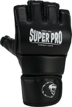 Super Pro Combat Gear Brawler MMA Handschoenen Zwart/Wit Extra Large