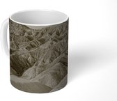 Mok - Sepia van Zabriskie Point Californië druk - 350 ML - Beker