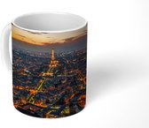 Mok - Parijs - Skyline - Zonsondergang - 350 ML - Beker