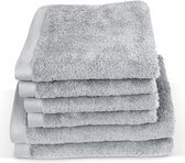 Premium Luxe Collectie, Handdoeken Zacht 100% Katoen, Premium Kwaliteit, 4 Handdoeken 50 x 100 cm 2 Badhanddoeken 70 x 140 cm (Zilvergrijs)