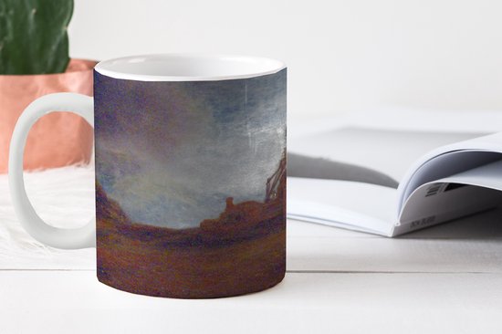 Tasse - Tasse à café - Le Moulin - Peinture de Rembrandt van Rijn - Tasses - 350 ML - Tasse - Tasses à café - Tasse à thé - Décoration Sinterklaas - Cadeaux pour enfants - Chaussures cadeaux Sinterklaas