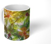 Mok - Bladeren - Palm - Zon - 350 ML - Beker
