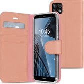Accezz Wallet Softcase Booktype Samsung Galaxy A22 (5G) hoesje - Rosé Goud