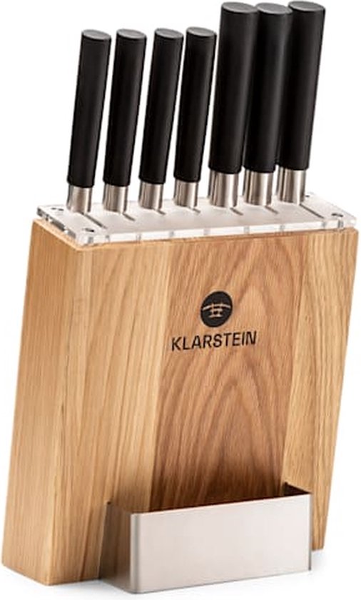 Ensemble de Klarstein Kitano 8 pièces avec bloc - 7 lames différentes -  Design... | bol.com