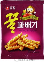 Nongshim Honey Twist Snack 2x75g / Korea Churros Chips met honing en Appel smaak 2x75g