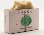 Kanda Bio Cosmetiques - handgemaakte zeep - natuurlijke zeep hennepolie & spirulina - droge/rijpe huid - 100g
