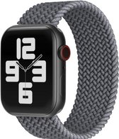 Geschikt voor Apple Watch Bandje 38/40/41mm - Nylon Solo - Grijs XS