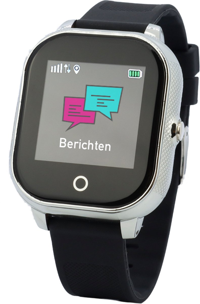 One2track Connect Go GPS tracker telefoonhorloge kinderen Zilver