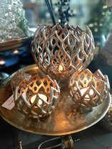 Alinterieur - Theelicht Siam - Licht goud - incl  kaarshouder - Smal