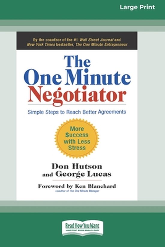 The One Minute Negotiator - cover