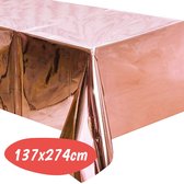 Folie Tafelkleed - Rosé Goud - 137 x 274 CM - Tafelzeil