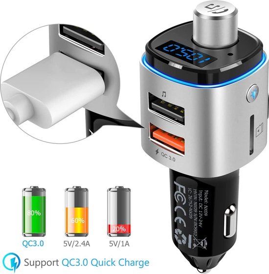 FM Zender Transmitter Adapter Bluetooth, premium quality.