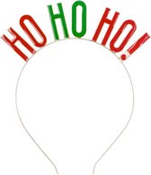 Christmas - Diadeem HO HO HO (rood groen)