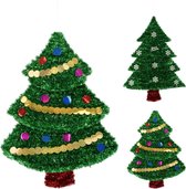 Décoration de Noël Tinsel Christmas Tree 61 Cm - A accrocher - Noël