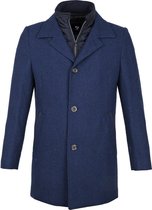 Suitable - Geke Coat Donkerblauw - Maat 56 - Modern-fit