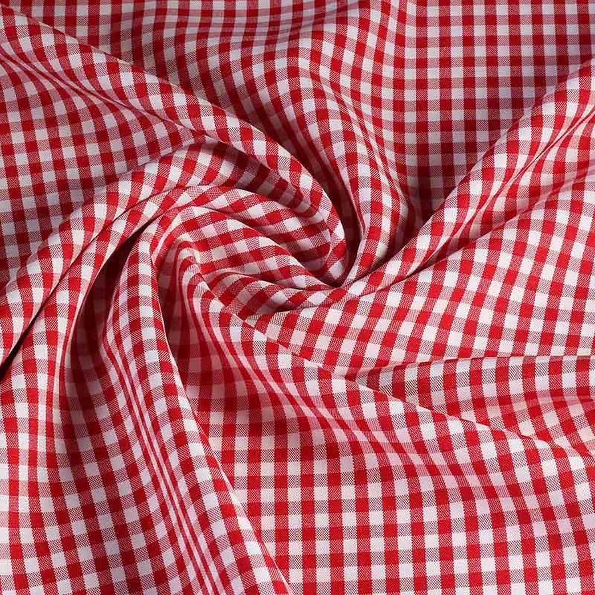 Funkytex Terlanka Brabantsbont ( BB) ruit rood 3 meter