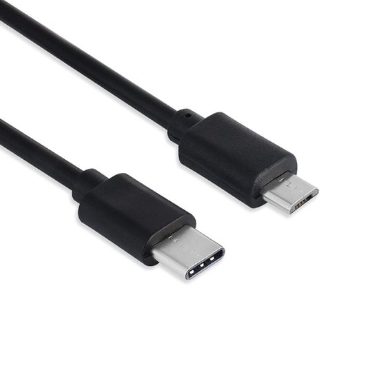 Goobay 67992, 0,6 m, Micro-USB B, USB C, USB 2.0, 480 Mbit/s, Noir