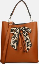 Firenze handtas panter cognac