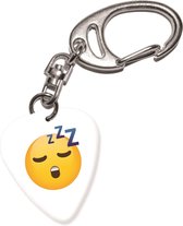 Plectrum sleutelhanger Slapende Smiley