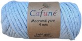 Cafuné Macramé Garen-4mm-55m Per Bundel-Licht Grijs-Enkel Gedraaid