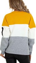 nieuwe collectie dames trui geel/wit