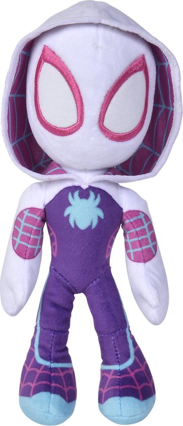 Foto: Disney spiderman ghost spider glow in the dark eyes 25cm alle leeftijden knuffel