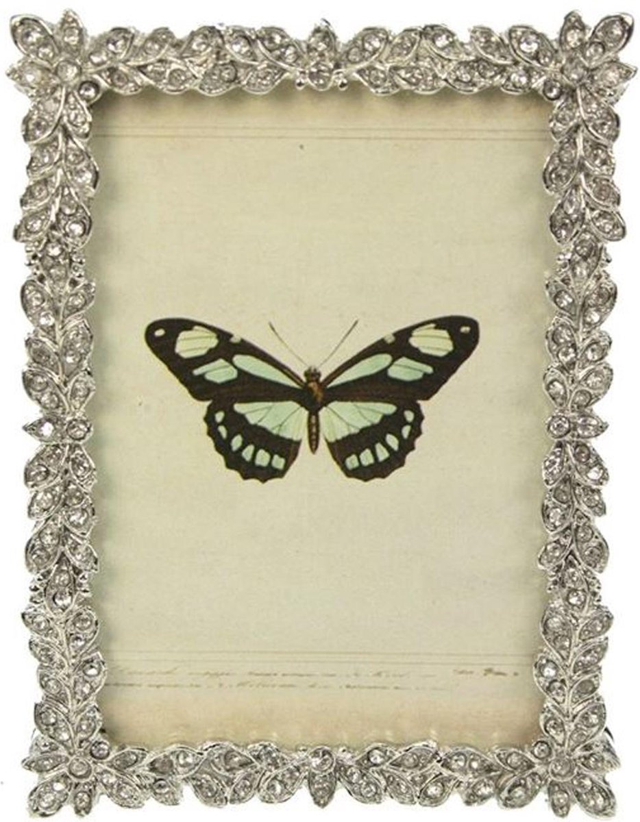 AL Fotolijst - Bloemvorm - 6 x 9 cm wit