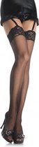 Klassieke Kousen Met Kanten Rand - Zwart - Sexy Lingerie & Kleding - Beenmode
