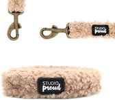 Studio Proud - Handsfree Cityline – Teddy brown met bronskleurige accessoires - Draagbaar in verschillende lengtes