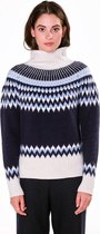 Steppin' Out Herfst/Winter 2021 Trui Jacky Vrouwen - Regular Fit - Nylon - Blauw (L)