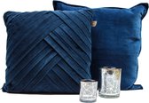 Home Styling Box |  Woonaccessoires |  Blauw |  Zilver |  Waxinelichthouders | Kussens | Trendy