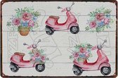 Retro Muur Decoratie uit Metaal Vespa Italië 21