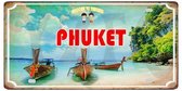 Retro Muur Decoratie uit Metaal Thailand Phuket 30x15CM DC-1467