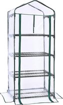 Songmics 4 Tier Kas Tomatenkweekkas 69 x 49 x 158 cm GWP04WT