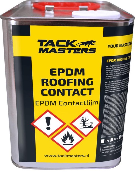 Tackmasters EPDM contactlijm 10 Liter Blik EPDM roofing contact