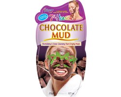 7th Heaven - Chocolate Mud Gezichtsmasker - chocolade modder masker - hard drogend - diepreinigend revitaliserend - reinigend - 20 gram