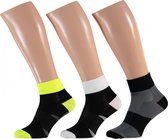 Xtreme Cycling Ankle | Fiets sokken | Multi Black | 3-Pack