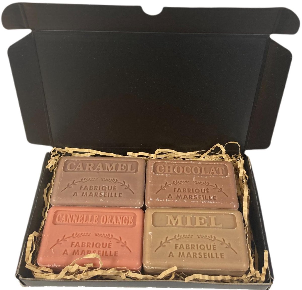 Goedkoopste Zeep brievenbuscadeau Karamel, Chocolade, Kaneel sinaasappel, Honing - herfst cadeau - wintergeuren - warme geuren