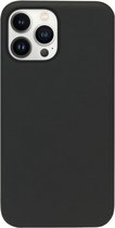 ADEL Siliconen Back Cover Softcase Hoesje Geschikt voor iPhone 13 Pro - Zwart